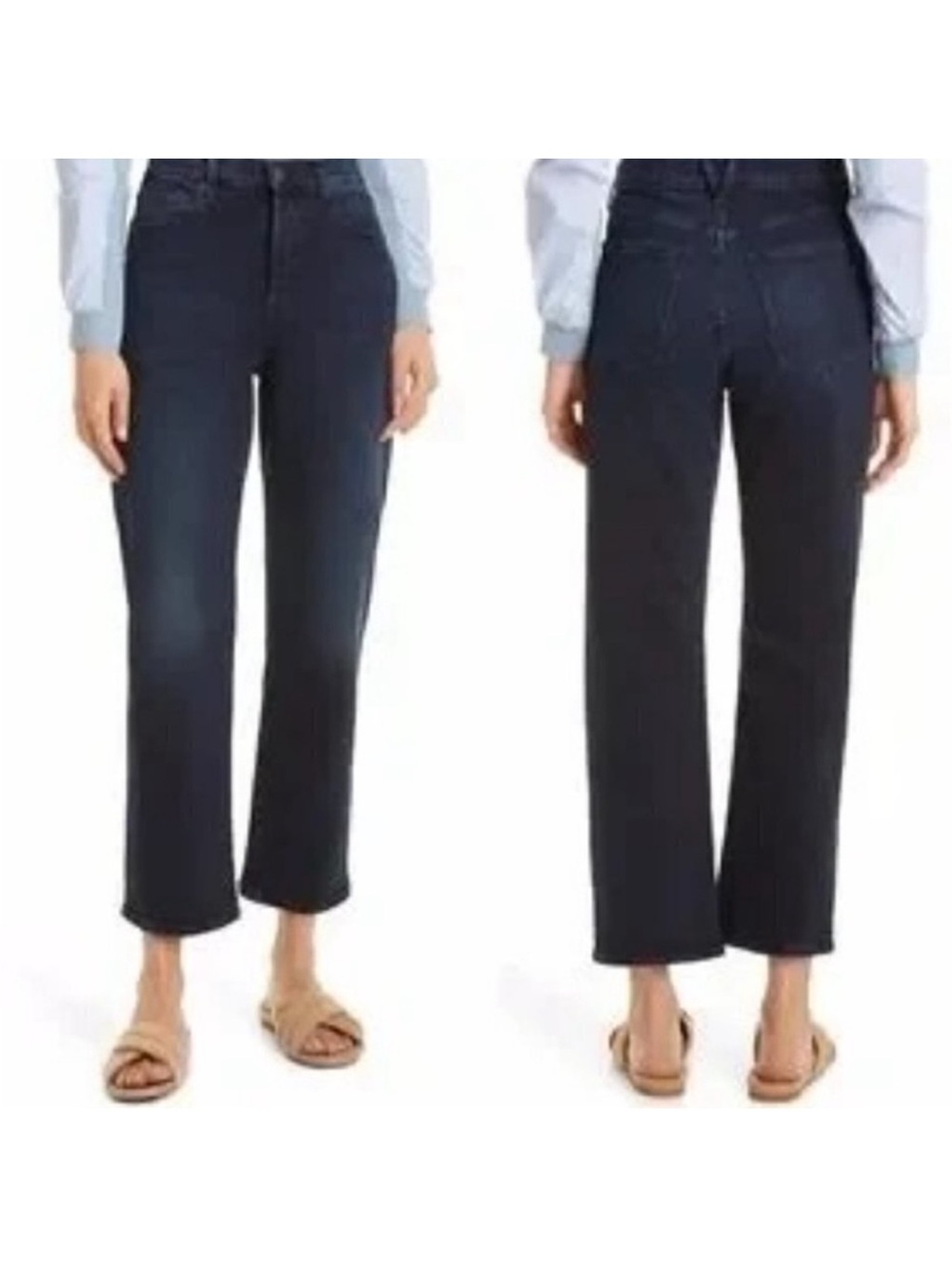 Veronica Beard Blake Classic Straight High Rise Dark River Jeans 28